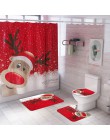 FENGRISE Santa Claus cortina alfombra decoración navideña para el hogar Baño decoración navideña 2019 Navidad ornamento regalo A