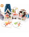 10 Uds. DIY colgantes de madera de Navidad adornos coloridos artesanías de madera multitipo para árbol de Navidad colgante para 