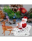 Santa Claus muñeca Elk trineo de juguete coche universal eléctrico con música niños Navidad juguete eléctrico muñeca casa Navida