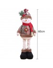 Muñecas de Navidad retráctiles Santa Claus muñeco de nieve juguetes de alce figuras de Navidad ornamento de árbol de Navidad ado