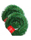 5,5 m guirnalda de Navidad de pino decorativo verde guirnalda de Navidad Artificial árbol de Navidad ratán Banner Decoración