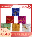12 piezas de adornos de árbol de Navidad de moda adornos de decoración de regalos de vacaciones adornos navideños para el hogar 