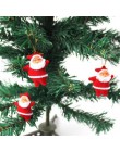 Nuevo 6 uds adornos de Navidad Mini Santa Claus feliz adornos navideños para el hogar Año Nuevo DIY árbol muñecos colgantes rega