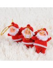 Nuevo 6 uds adornos de Navidad Mini Santa Claus feliz adornos navideños para el hogar Año Nuevo DIY árbol muñecos colgantes rega