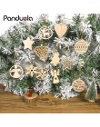 12 unids/caja adornos creativos navideños de Navidad con Chip de madera colgantes regalos colgantes adornos de árbol de Navidad 