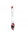 1 Uds. Santa Claus escalera de escalada eléctrico Santa Claus muñeca árbol de Navidad adorno colgante exterior Interior decoraci