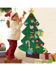 Árbol de Navidad 3D fieltro árbol de Navidad DIY niños cálidos adornos de Navidad regalos de Año Nuevo puerta decoración colgant