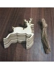 10 Uds. Colgantes de madera ornamentos decoraciones de fiesta para el hogar DIY Navidad cabeza de ciervo Reno árbol de Navidad c