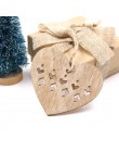 ¡Nuevo! 6 uds. Lindos copos de nieve de Navidad, ciervos y árboles colgantes de madera ornamentos decoraciones para fiestas de N