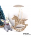 5 uds. Encantadores colgantes de madera de Navidad Vintage ornamentos manualidades de madera DIY niños regalo ornamento de árbol