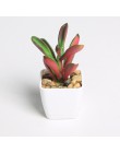 Erxiaobao hermosas plantas artificiales con maceta de simulación suculentas Mini Bonsai en maceta plantas falsas verdes Decoraci