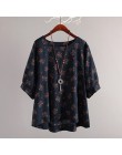 Blusa Vintage para mujer talla grande 2019 ZANZEA verano Tops Casual estampado Floral Blusa de trabajo