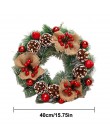 30/40CM guirnalda de navidad hecha a mano colgante de ratán guirnalda centro comercial árbol de navidad puerta decoración Advien
