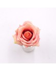 4 Uds 10cm real no tejido ramos de rosas artificiales Para DIY caja de regalo con corona Scrapbooking flores falsas Para decorac