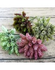 30 uds/1 paquete simulación planta verde flor plástica Artificial barata para mesa decorativa para el hogar boda diy caja de reg