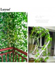 12 piezas de 230CM 7,5 pies de largo plantas artificiales hojas de hiedra Artificial vid falsa hojas de follaje de la boda del h
