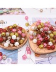 50 Uds. Estambres de frutas brillantes cereza flor Artificial pequeñas bayas rojas cuentas para boda DIY flor caja de regalo con