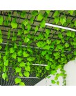 12 piezas de 230CM 7,5 pies de largo plantas artificiales hojas de hiedra Artificial vid falsa hojas de follaje de la boda del h