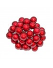 50 Uds. Estambres de frutas brillantes cereza flor Artificial pequeñas bayas rojas cuentas para boda DIY flor caja de regalo con