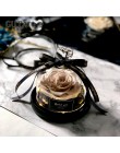 Eterno exclusivo rosa en la cúpula de cristal la belleza y la Bestia Rosa romántica regalos de San Valentín regalo de Navidad re