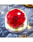 Eterno exclusivo rosa en la cúpula de cristal la belleza y la Bestia Rosa romántica regalos de San Valentín regalo de Navidad re