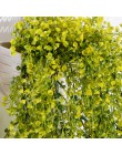 85CM PLANTA DE FLORES ARTIFICIALES colgantes vid de imitación flores de mimbre sauce plantas colgantes artificiales para la deco