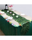 Vintage boda decoración mantel suministros 12 unids/lote tela verde hojas de palmera artificiales hawaianas decoraciones de fies