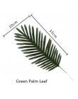 5 uds. Verde dorado de alta calidad hoja falsa hojas artificiales de palmera tropical DIY planta hogar fiesta boda mesa escritor
