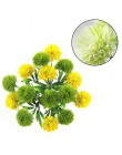 10 unids/set de plantas artificiales de simulación de flores de diente de león flores de plástico falsas amarillas para la jardi