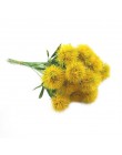 10 unids/set de plantas artificiales de simulación de flores de diente de león flores de plástico falsas amarillas para la jardi