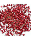 50 Uds. 12mm Mini perla plástico estambre artificial flor cereza fruta estambres boda Navidad coronas DIY caja de regalo Decorac