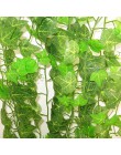 12 Uds 2,4 M Artificial guirnalda de hojas de hiedra plantas vid falsa flores de follaje decoración del hogar plástico Artificia