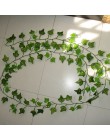 12 Uds 2,4 M Artificial guirnalda de hojas de hiedra plantas vid falsa flores de follaje decoración del hogar plástico Artificia