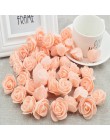 100 piezas flor Artificial barato PE espuma rosas cabeza flor falsa decoración de boda hecha a mano para scrapbooking caja de re
