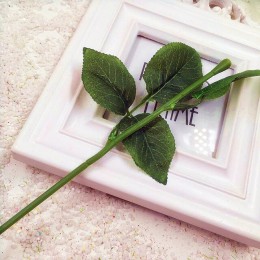 Artículo 10 Uds (33 cm/) simulación de artificial de plástico de tallo hojas tallo de rosa de seda/decoración de la boda con un 