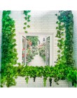 12 unids/lote 2,3 M de largo plantas artificiales hojas de hiedra Artificial vid falsa partenociso decoración de la barra de bod
