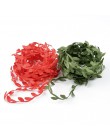 5M seda en forma de hoja hecho a mano hojas verdes artificiales DIY para la decoración de la caja de boda follaje artesanal coro
