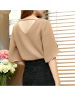 2017 verano nueva camisa de gasa sólida casual para mujer manga de mariposa coreana tamaño suelto blusa para mujer top blusas 90