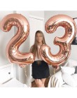 32 pulgadas globos de papel de aluminio grande globos de gas helio número globos figuras Feliz cumpleaños fiesta decoraciones ch