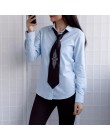 Blusa de mujer 2019 moda mujer camisa Oxford delgada Blusa de manga larga cuello vuelto Simple Color sólido sarga primavera y ot