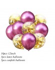 10 Uds. 12 pulgadas de colores metálicos de látex confeti con globos de aire bola inflable para cumpleaños globo de la fiesta de