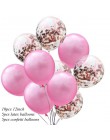 10 Uds. 12 pulgadas de colores metálicos de látex confeti con globos de aire bola inflable para cumpleaños globo de la fiesta de