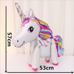 1 pieza de unicornios para la ducha para bebés, suministros para fiestas de cumpleaños, decoraciones para adultos, globos de fel