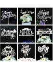 Pastel de cumpleaños feliz cumpleaños fuentes de fiesta Cupcake Topper decoraciones de fiesta de cumpleaños de los niños del beb