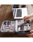 Bolsa de Cable de viaje portátil Digital USB Gadget organizador cables cargador cosmético cremallera almacenamiento bolsa kit es
