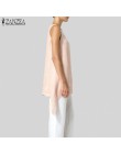 Blusa para mujer ZANZEA 2019 verano camisetas sin mangas asimétricas camisola mujer camisas sin mangas talla grande túnica Chemi
