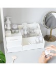 Gran capacidad caja de almacenamiento de cosméticos cajón organizador de maquillaje tocador cuidado de la piel estante casa cont