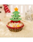 Cesta de almacenamiento de dulces de Navidad decoración de la cesta de almacenamiento de Santa Claus regalo de Navidad decoració