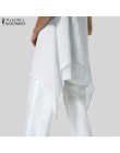 Blusa para mujer ZANZEA 2019 verano camisetas sin mangas asimétricas camisola mujer camisas sin mangas talla grande túnica Chemi