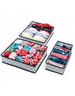 6/7/8/24/30 rejilla sujetador ropa interior calcetines almacenamiento organizador caja telas no tejidas plegable gran capacidad 